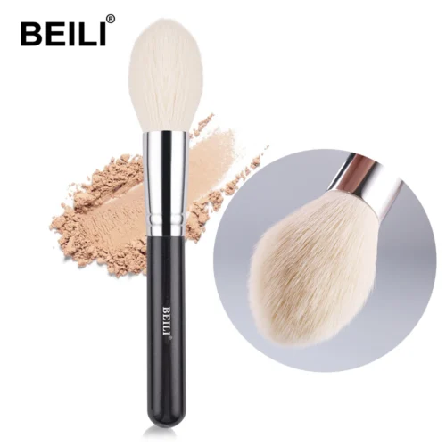 BEILI-Pincéis de maquiagem Big Powder preto, único pincel profissional de fibra de lã, muito macio, Fundação, Destaque, Beleza - Imagem 14
