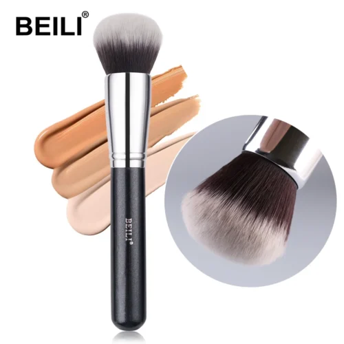 BEILI-Pincéis de maquiagem Big Powder preto, único pincel profissional de fibra de lã, muito macio, Fundação, Destaque, Beleza - Imagem 28