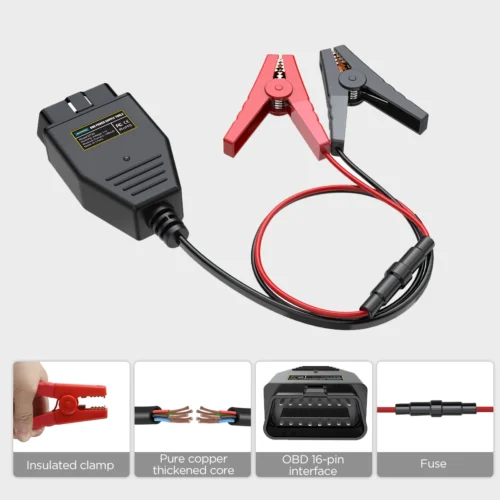 AUTOOL-Car OBD2 ECU Connector, Battery Saver, Auto ECU, Memory Saver, automotivo, OBD 2, tomada elétrica de emergência, carro Fuel Save, BT30 - Imagem 3