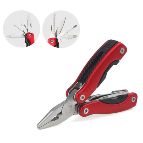 Portátil Multi Ferramenta Alicate, Camping Gear, sobrevivência ao ar livre, aço inoxidável, Camping Acessórios, 9 em 1 - Imagem 9